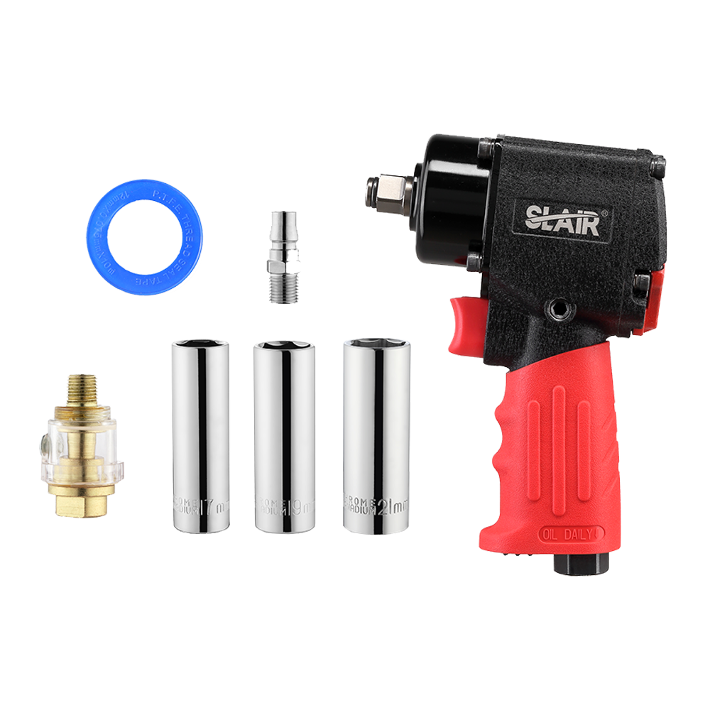  Set de scule SLAIR 8BUC KITS MINI CHEIE CU IMPACT 1/2" CU AER, CU PRISA, 680NM, SCURT, SPAȚIU ÎNgust, BMC SET