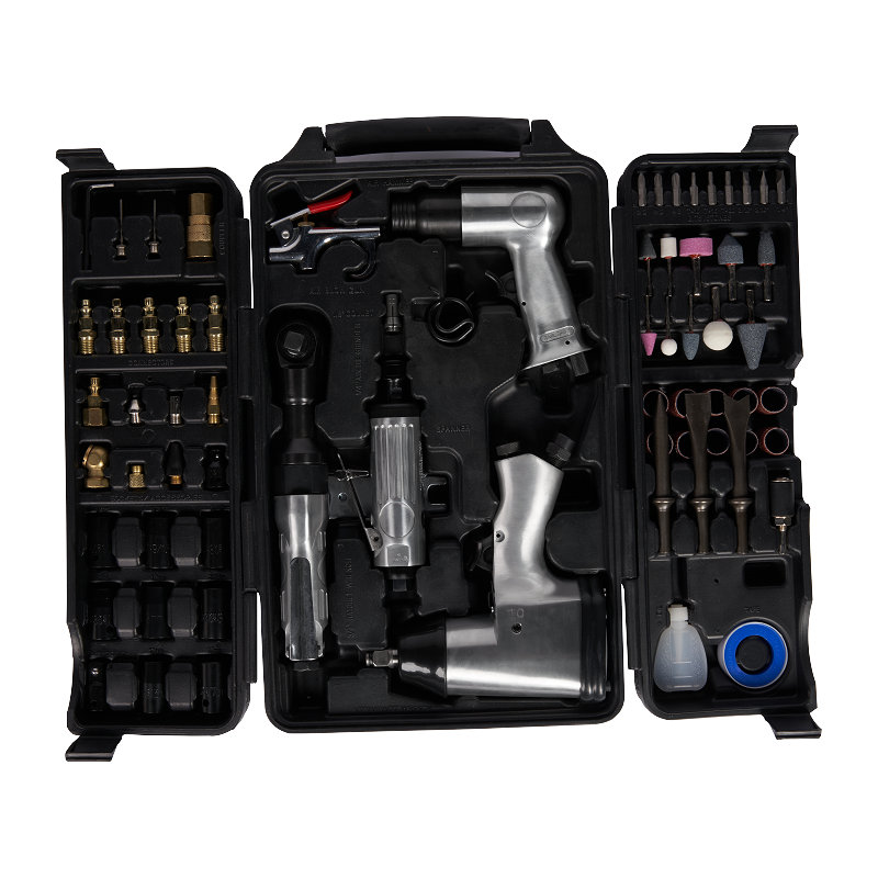  XINXING XQ-T13 SET 71BUC UNELE PENTRU AER, 1/2" AIR IMPACT 3/8" CLIQUET 150MM CIOAN 1/4" POLICE, CU ACCESORII, BMC SET